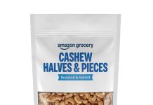 【折后$4.41 Prime包邮】Amazon Grocery 烘烤盐焗腰果碎 16oz袋装