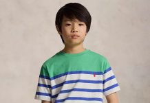 8-16岁!【折后$17.93】Polo Ralph Lauren 大童款条纹拼色短袖T恤
