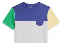 8-20岁!【折后$19.73】Polo Ralph Lauren 大童款拼色口袋圆领短袖T恤