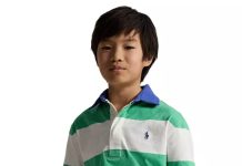 8-16岁!【折后$25.93】Polo Ralph Lauren 大童款纯棉条纹短袖橄榄球衫 2色选