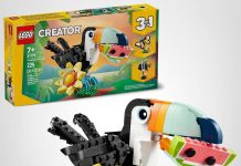 【折后$9.99 Prime包邮】LEGO Creator 3合1 热带巨嘴鸟积木玩具