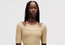 【折后$49 包邮】Lululemon Layered-Look 女士假两件罗纹短袖T恤 两色选