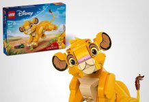 【折后$13.99 Prime包邮】LEGO Disney Simba 辛巴拼搭玩具