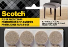 【折后$3.19 Prime包邮】Scotch 家具防刮地板保护垫 32片装