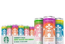 【折后$15.77 Prime包邮】Starbucks 零糖冰爽气泡能量饮料 12罐装