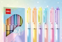 【折后低至$4.99 Prime包邮】deli多功能静音按动中性笔套装