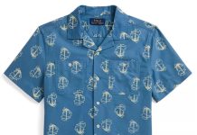 10-16岁!【折后$23.73】Polo Ralph Lauren 大童款船锚印花短袖衬衫