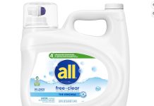 【折后$11.15 Prime包邮】all 无香型纯净款洗衣液 118OZ!
