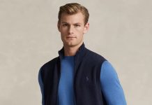 【折后$44.43 包邮】Polo Ralph Lauren 男士网眼棉针织全拉链马甲 两色选
