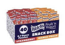【折后$10.09 Prime包邮】Welch’s 水果酸奶软糖 40包!