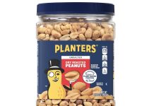 美味好价享!【折后$5.99 Prime包邮】PLANTERS 干烤无盐花生 两磅!