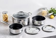 【折后$199.99 Prime包邮】HexClad 不粘锅具套装 六件套!