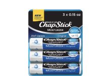 【折后$2.12 Prime包邮】Chapstick 经典唇膏 SPF15 三支装!