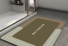 【折后$6.64 Prime包邮】速干吸水防滑浴室地垫 27.5″ x15.7″!