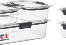 【折后$16.79 Prime包邮】Rubbermaid Brilliance 密封防漏保鲜盒10件套