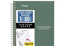 【折后$2.26 Prime包邮】Five Star 单科螺旋笔记本 80页