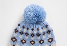 【折后$4.41 包邮】Gap Fair Isle 毛球针织保暖帽!