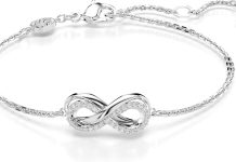 【折后$64.26 包邮】Swarovski Hyperbola 无限符号镀铑镶钻手链