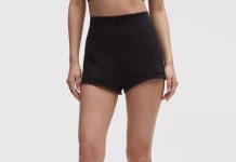 这价还要什么自行车!码全快!【折后$19 包邮】Lululemon Define Micro 女士紧身运动短裤 黑色/酒红色