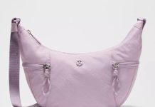 丁香紫美绝!【折后$44 包邮】Lululemon Small Slouchy Sling 斜挎包 3L