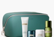 4.7折!【折后$98 包邮】La Mer 超值护肤尝鲜四件套+化妆包!