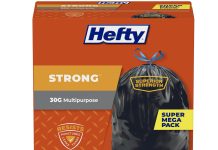 【折后$12.54 Prime包邮】Hefty 防漏多用垃圾袋 30加仑 74个!