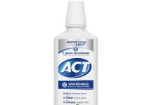 【折后$3.29 Prime包邮】ACT 美白防蛀漱口水 16.9OZ!