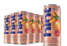【折后$6.17 Prime包邮】Hint 桃子蔓越莓气泡水 12OZ*12瓶!