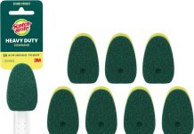 【折后$5.43 Prime包邮】Scotch-Brite 1个洗碗刷手柄+7个替换刷头重油污洗碗刷套装