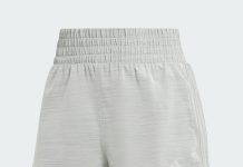 【折后$7.8 包邮】adidas Pacer 女士三条纹高腰训练短裤 两色选