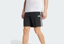 【折后$10.2 包邮】adidas Train Essentials 男士三条纹训练短裤 两色选