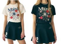 这件也速度!【折后$36 包邮】mardi mercredi 女士修身短款印花T恤 4色选