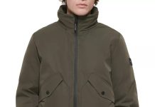 反季1.8折!【折后$39.99 包邮】Tommy Hilfiger 男士立领飞行夹克 3色选