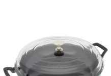 【折后$199.99 包邮】STAUB 玻璃锅盖珐琅铸铁炖锅 3.5QT多色选