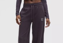 两色都好看!【折后$69 包邮】Lululemon Scuba 抓绒阔腿裤!