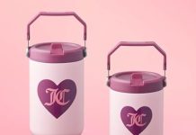 【折后$19.49 Prime包邮】Juicy Couture 亲子随行吸管杯20oz+30oz两个装