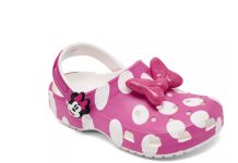 【折后$25】Crocs x Disney Minnie Mouse 儿童米妮米奇洞洞鞋