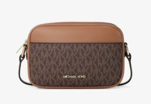【折后$39.6 包邮】Michael Kors Jet Set 小号老花相机包 两色选