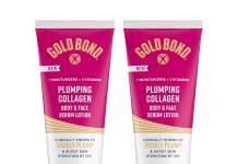 划算! 【折后$8.79 Prime包邮】Gold Bond 胶原蛋白面部身体保湿乳 2支装樱花香