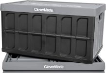 【折后$32 Prime包邮】CleverMade 折叠带盖收纳箱 62L大容量3个装