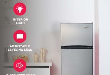 手慢无!【折后$218 包邮】Frigidaire 7.5立方英尺双门冰箱