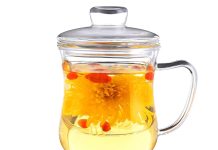 【折后$9.07 Prime包邮】高硼硅玻璃带滤网茶杯 300ml
