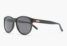 【折后$119.98 包邮】Gucci 55mm圆框太阳镜