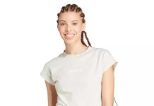 XS码捡漏!【折后$4.96】adidas Essentials Linear 女士纯棉T恤
