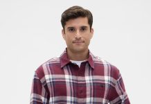 【折后$9.6 包邮】GAP 男士格纹衬衫!