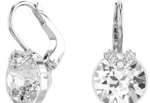 【折后$48 包邮】Swarovski Bella V 女士镀铑水晶耳坠