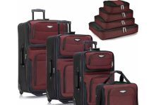 【折后$49.99 Prime包邮】Travel Select Amsterdam 软箱行李箱8件套15/21/25/29英寸