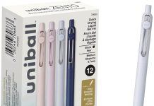 【折后$10.71 Prime包邮】uni-ball Zento 0.7mm黑色速干中性笔12支装