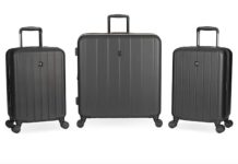 【折后$79.99 Prime包邮】SwissGear Wanderlust Pro Plus 硬壳扩容行李箱19/19/25英寸三件套
