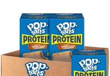【折后$7.71 Prime包邮】Pop-Tarts 红糖肉桂味高蛋白夹心吐司饼 24枚装